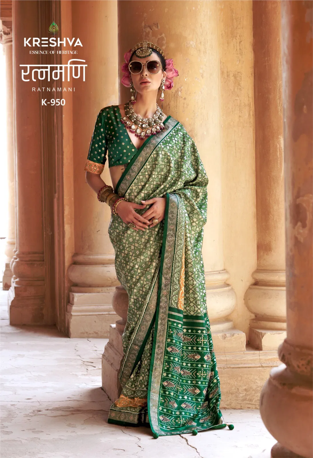 Ratnamani By Kreshva P V Silk Wedding Wear Saree Wholesalers In Delhi